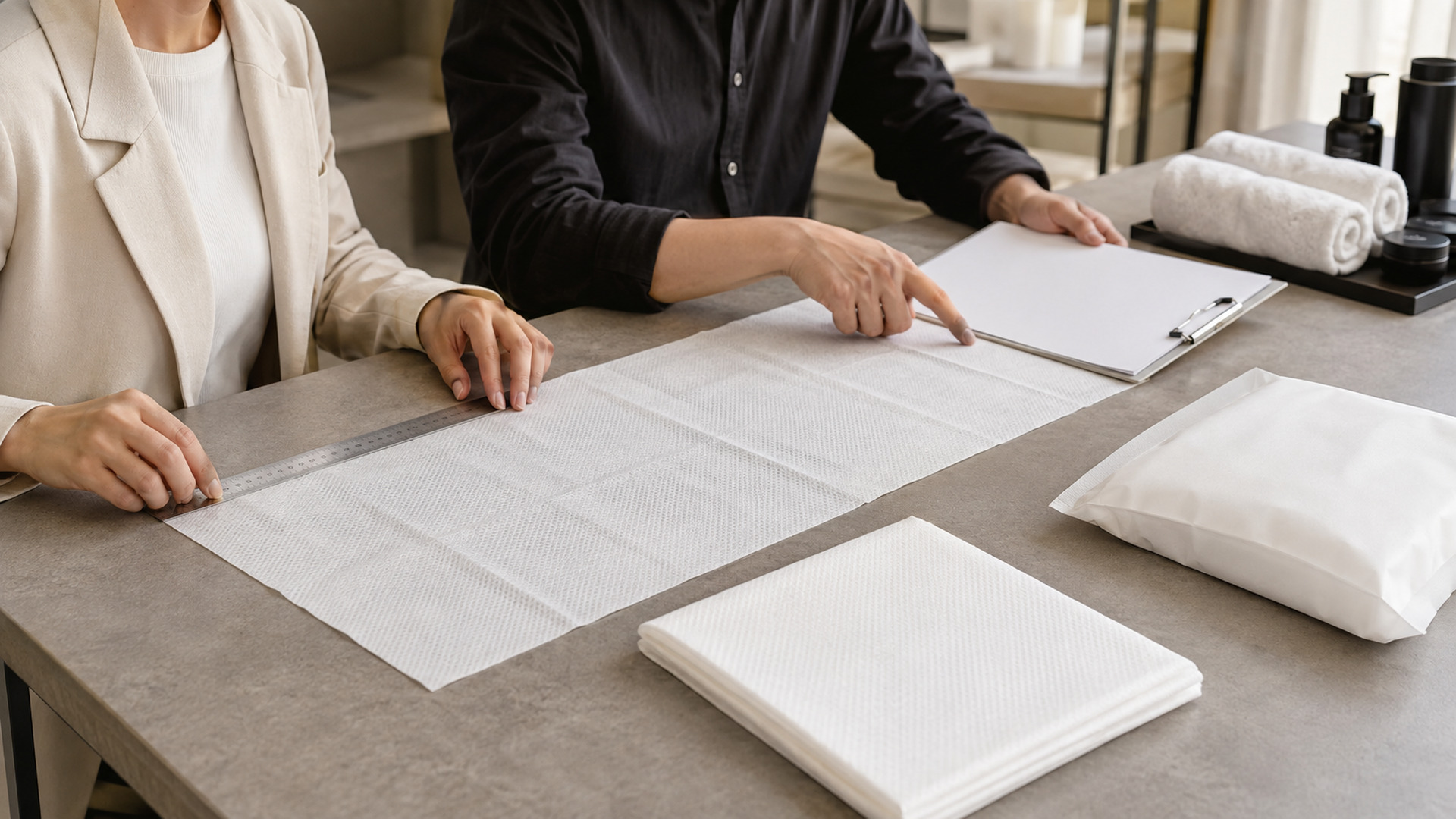 How to Specify a 40 × 80 cm Disposable Salon Towel Before You Request a Quote