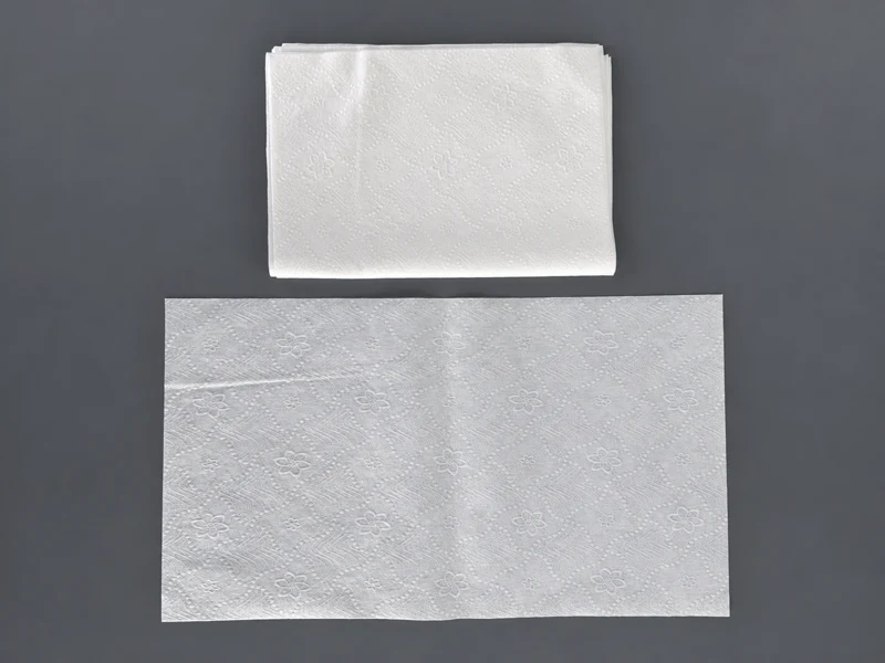 使い捨てバスマット - 50% Wood Pulp / 50% ポリエステル nonwoven + 40 gsm PE anti-slip film — 1